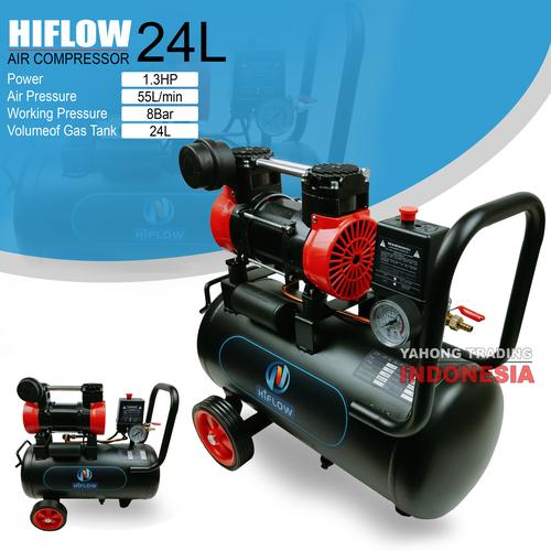 [EZM.4700120] Kompresor Udara Angin Tanpa Oli 24L Air Compressor 1.3Hp 24L