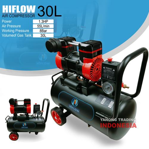 [EZM.4700170] Kompresor Udara Angin Tanpa Oli 30L Air Compressor 1.3Hp 30L