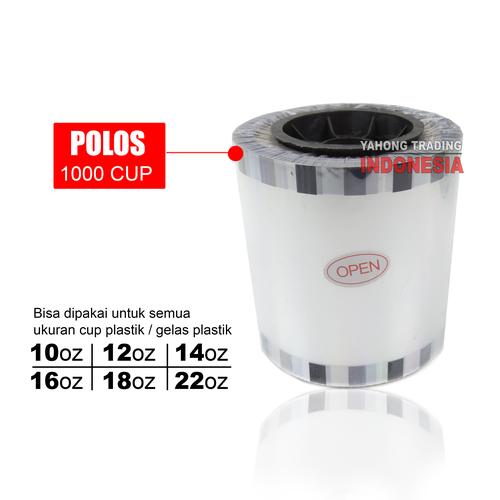 [EZM.4700174] Plastik Roll LID CUP SEALER Pres Minuman 1000 1200 CUP POLOS MOTIF