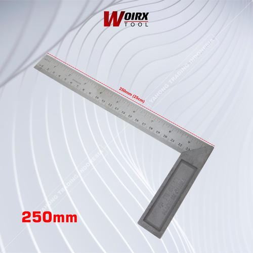 [EZM.4700175] Penggaris Siku Tukang Stainless 250mm 300mm