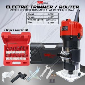 [EZM.4700177] Mata Router Set Mata Profil Mata Trimmer Set Router Bit Set 12pc