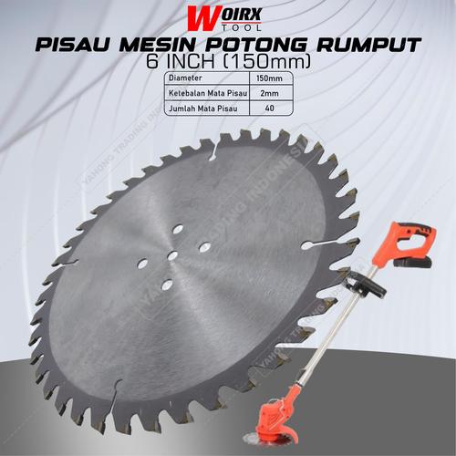 [EZM.4700203] Mata Pisau Mesin Pemotong Rumput 150mm 6 inch