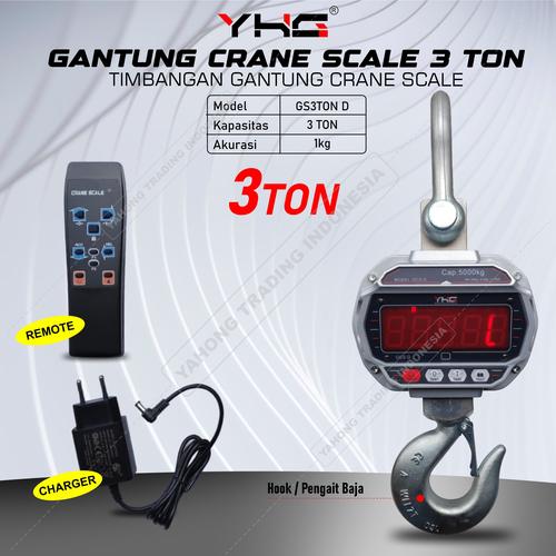 [EZM.4700207] Timbangan Gantung Digital 3TON 5TON Digital Crane Scale