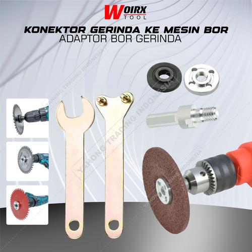 [EZM.4700216] Konektor Mesin Bor Jadi Mesin Gerinda Adaptor Adapter Bor Gerinda