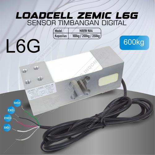 [EZM.4700227] Load Cell Loadcell Sensor Timbangan Digital ZEMIC L6G 600kg