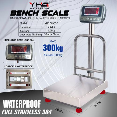 [EZM.4700236] Timbangan Digital 300kg 0.05kg Bench Scale YHG Waterproof Anti Air
