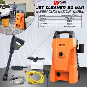 [EZM.4700241] WOIRX Jet Cleaner 80 bar High Pressure Mesin Semprot Cuci Motor Mobil
