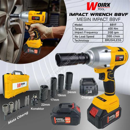 [EZM.4700244] WOIRX TOOL Mesin Impact Wrench 88V 88VF