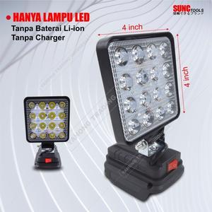 [EZM.4700247] SUNC TOOLS Lampu LED Portable Lamp Baterai 21V Cahaya Putih Terang