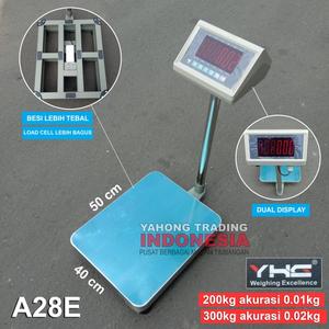 [EZM.4700262] Timbangan Barang Digital YHG A28E DUAL DISPLAY 40cm x 50cm 200kg 300kg