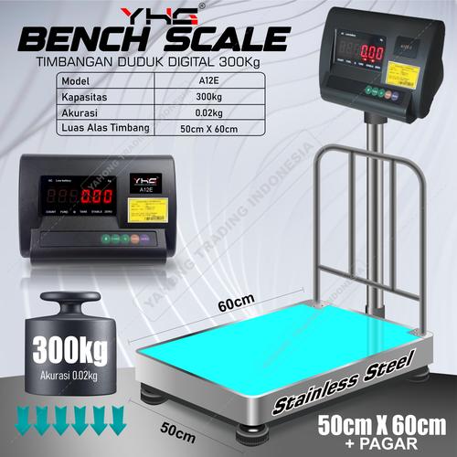 [EZM.4700263] Timbangan Barang Digital YHG A12E 50cm x 60cm 300kg 500kg