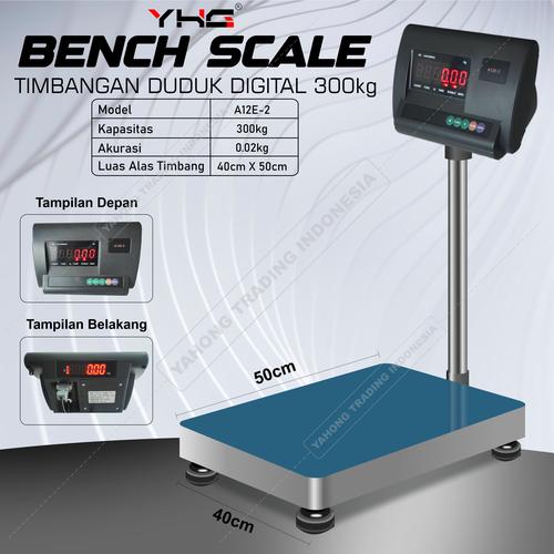 [EZM.4700276] Timbangan Barang Digital Bench Scale A12E Dual Display 300kg