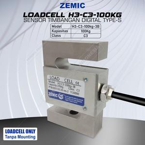 [EZM.4700279] Load Cell ZEMIC H3 C3 100kg Tipe S Loadcell Sensor Timbangan Digital