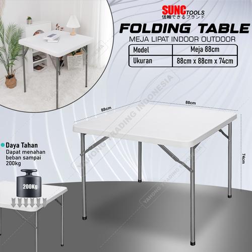 [EZM.4700316] Meja Lipat Panjang 88cm Meja Portable Meja Makan Belajar Komputer