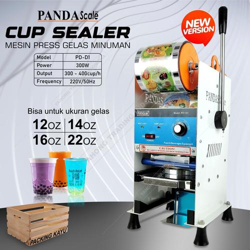 [EZM.4700318] Cup Sealer Mesin Press Gelas Alat Pres Gelas Minuman + KAYU