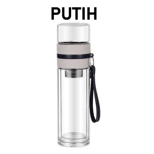 [EZM.4700391] Botol Minum Kaca Termos Tumbler Portable Pemisah Teh