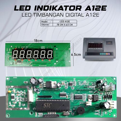 [EZM.4700412] LED Indikator Timbangan Digital A12E
