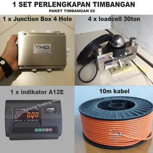 [EZM.4700418] 1 Set Timbangan (Indikator A12E,Loadcell HM9B 30t,Junction Box,Kabel)