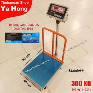 [EZM.4700421] Timbangan Duduk Digital Barang Ekspedisi Paket + Pagar 300kg 0.02kg