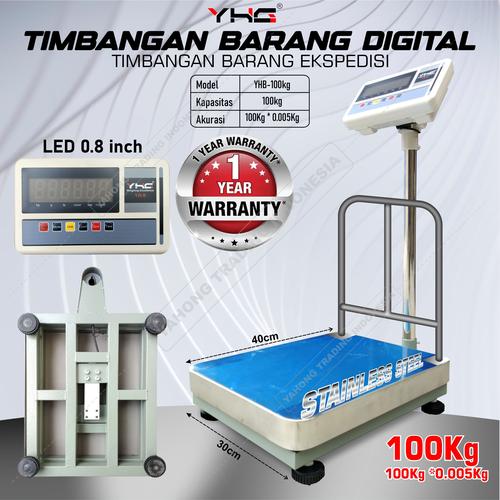 [EZM.4700422] Timbangan Duduk Digital Barang Ekspedisi Paket YHB 100kg 0.005kg Pagar