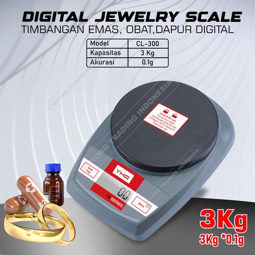 [EZM.4700429] Timbangan Dapur Digital CL3000 3kg 0.1g