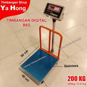 [EZM.4700432] Timbangan Duduk Digital Barang Ekspedisi Paket + Pagar 200kg 0.01kg