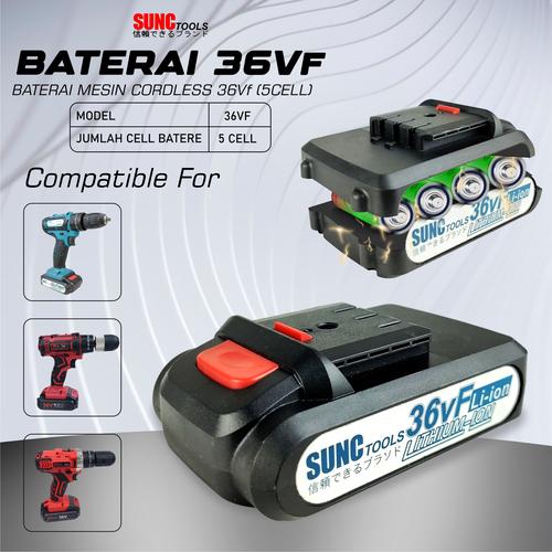 [EZM.4700442] Batere Baterai Battery Mesin Bor JLD Cordless Drill 36V