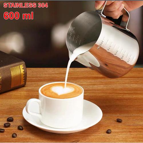 [EZM.4700472] Cangkir Ukur Kopi Air Susu Pitcher Stainless Steel 600ml