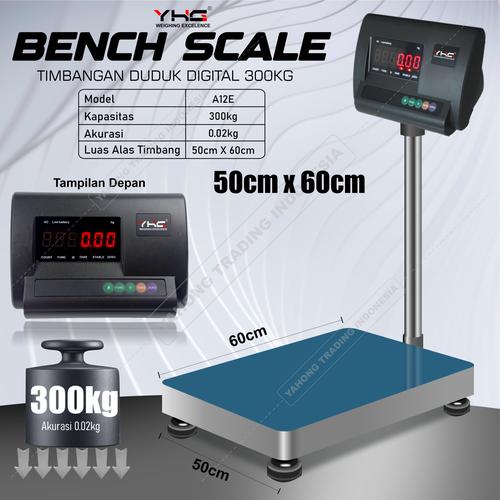 [EZM.4700474] Timbangan Digital A12E Timbangan Barang 50cm x 60cm 200kg 300kg 500kg