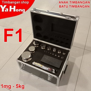 [EZM.4700497] Anak Timbangan Batu Timbangan Kalibrasi F1 1mg-5kg + BOX