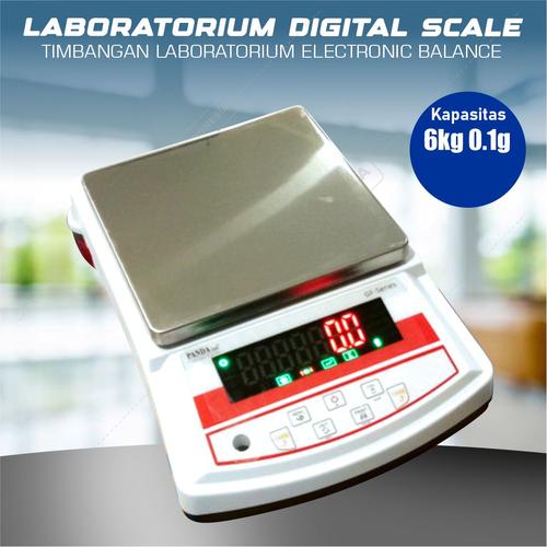 [EZM.4700518] Timbangan Digital Electronic Balance Laboratorium 6kg 6000g 0.1g