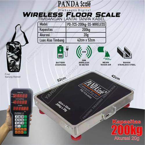 [EZM.4700519] Timbangan Digital Barang Ekspedisi Wireless Tanpa Kabel 200kg 20g