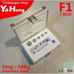 [EZM.4700535] Anak Timbangan Batu Timbangan Kalibrasi F1 1mg-100g + BOX