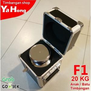 [EZM.4700545] Batu Timbangan Anak Timbangan Kalibrasi F1 Series 20kg + BOX