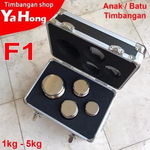 [EZM.4700574] Anak Timbangan Batu Timbangan Kalibrasi F1 Series 1kg-5kg BOX