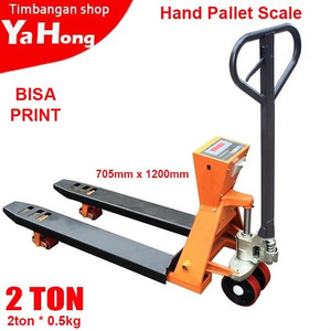 [EZM.4700586] Hand Pallet Scale 2 TON Timbangan Pallet Digital + Print 2ton 0.5kg