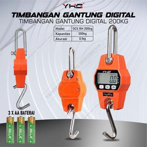 [EZM.4700588] Timbangan Gantung Digital MINI CRANE SCALE 200kg 0.05kg