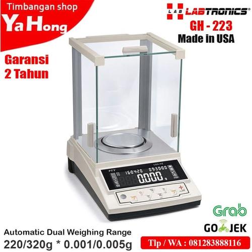 [EZM.4700593] Timbangan Electronic Balance Labtronics Analitik Lab GH-223 220g 320g