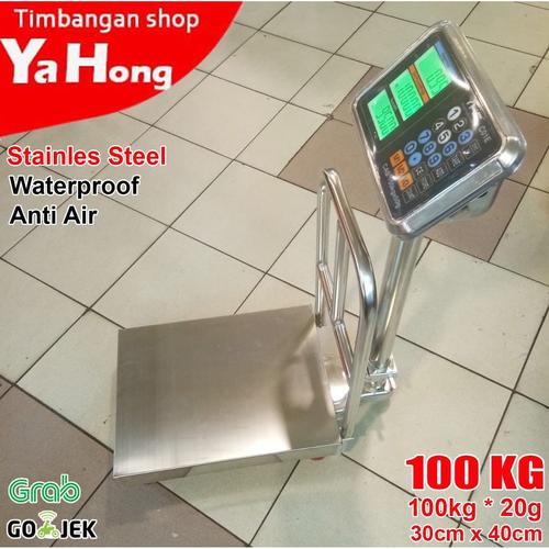 [EZM.4700602] Timbangan Barang Digital Ekspedisi Stainless Steel Waterproof 100kg