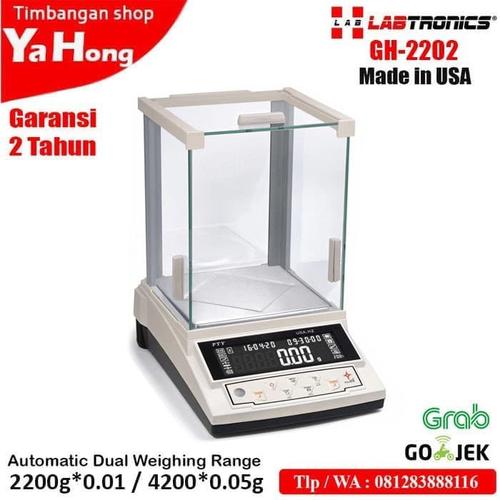 [EZM.4700634] Timbangan Electronic Balance Labtronics Analitik Lab GH-2202