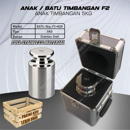 [EZM.4700637] Anak Timbangan Batu Timbangan F2 Series 5kg
