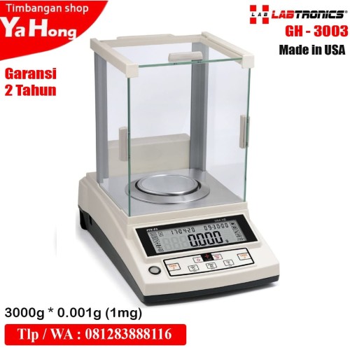 [EZM.4700644] Timbangan Digital Labtronics Analitik Lab GH-3003 3000g 0.001 1mg