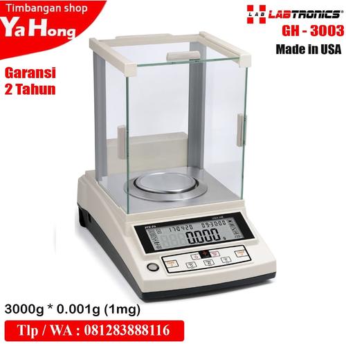 [EZM.4700644] Timbangan Digital Labtronics Analitik Lab GH-3003 3000g 0.001 1mg