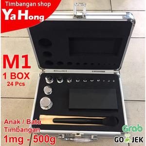 [EZM.4700655] Batu Timbangan Kalibrasi M1 Anak Timbangan 1mg sampai 500g 1Box 24 Pcs