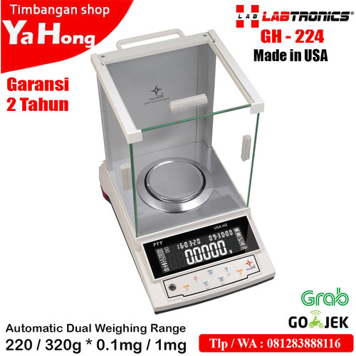 [EZM.4700667] Timbangan Electronic Balance Labtronics Analitik Lab GH-224 220g 320g