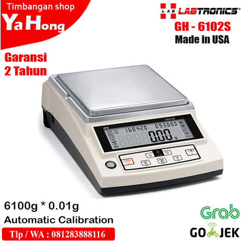[EZM.4700668] Timbangan Electronic Balance Labtronics Analitik Lab GH-6102S 6100g