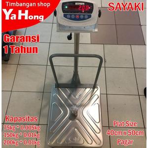 [EZM.4700672] Timbangan Duduk Digital Barang Ekspedisi Paket SAYAKI 75kg 150kg 200kg