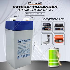 [EZM.4700678] Batere / Baterai Timbangan 4V4.0Ah