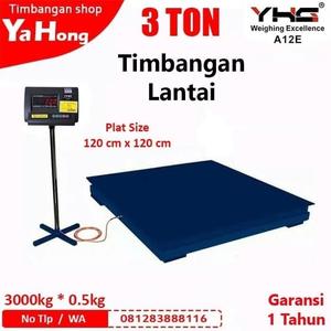[EZM.4700694] Timbangan Lantai Digital 3TON YHG A12E 3 TON 120cm x 120cm
