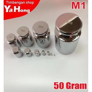 [EZM.4700734] Anak Timbangan chrome 50g M1 series digital mini scale